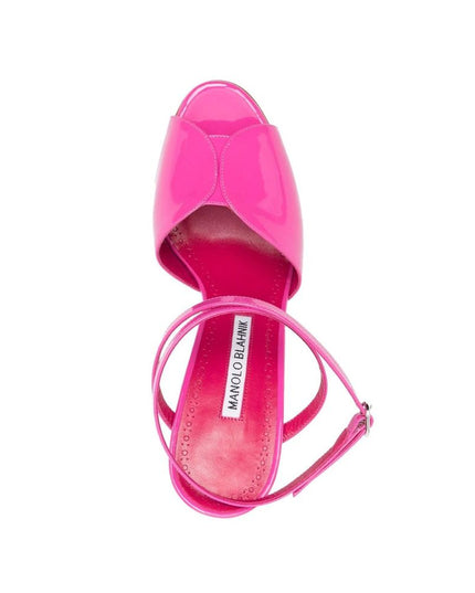 Manolo Blahnik Multicolor Calfskin High Heel Pumps