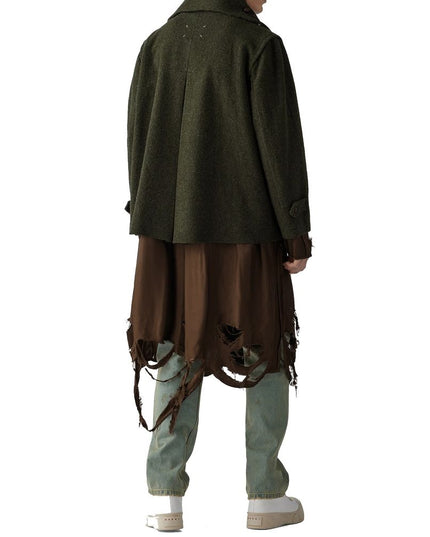 Maison Margiela Green Polyamide Coat