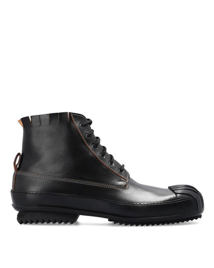 Maison Margiela Black Calfskin Lace-Up Boots