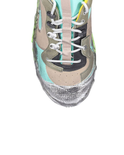 Maison Margiela Green Fabric Chunky Sneakers