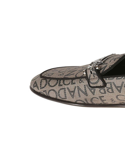 Dolce & Gabbana Brown Calfskin Slip-On Loafers