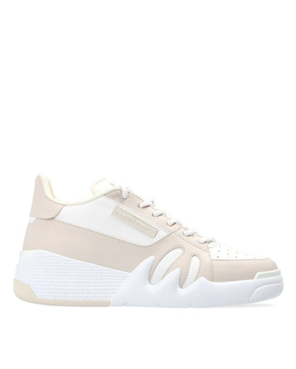 Giuseppe Zanotti White Calfskin Low Top Sneakers