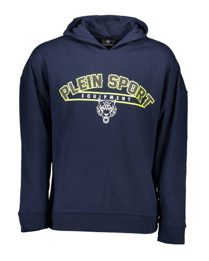 Plein Sport Blue Cotton Men Sweater