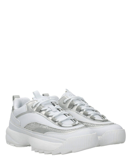 Guess White Polyethylene Chunky Sneakers