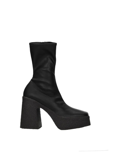 Stella McCartney Black Leather Ankle Boots