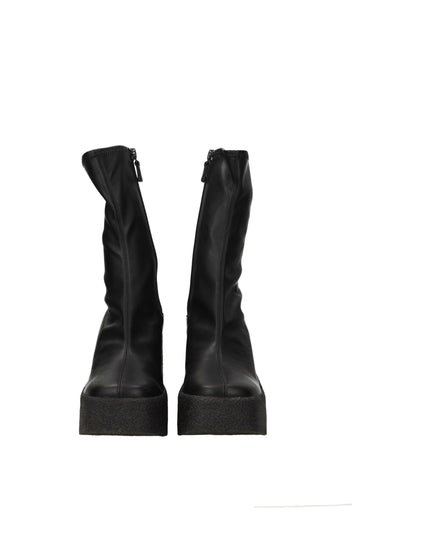 Stella McCartney Black Leather Ankle Boots