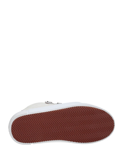 Marcelo Burlon Beige Leather Low Top Sneakers