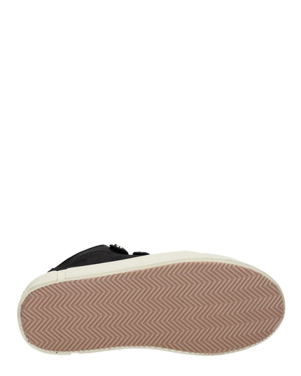 Marcelo Burlon Black Leather Low Top Sneakers