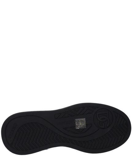 Dolce & Gabbana White Leather Low Top Sneakers