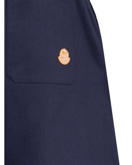 Moncler x Donald Glover Blue Cotton Casual Pants