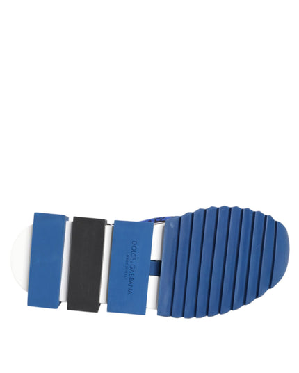 Dolce & Gabbana Blue Logo Low Top Sorrento Sneakers Shoes