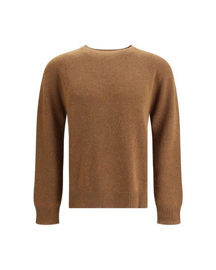 Jil Sander Brown Fleece Wool Sweatshirt