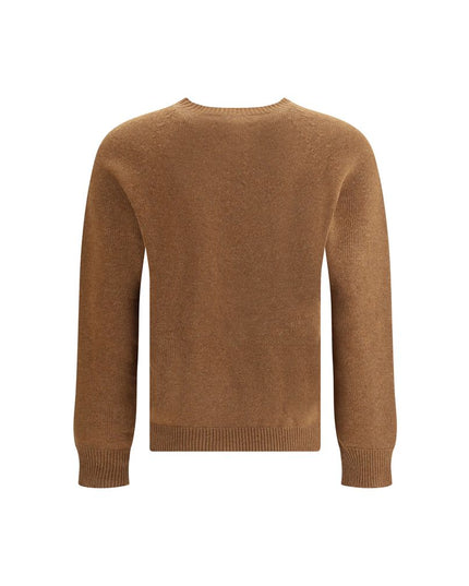 Jil Sander Brown Fleece Wool Sweatshirt