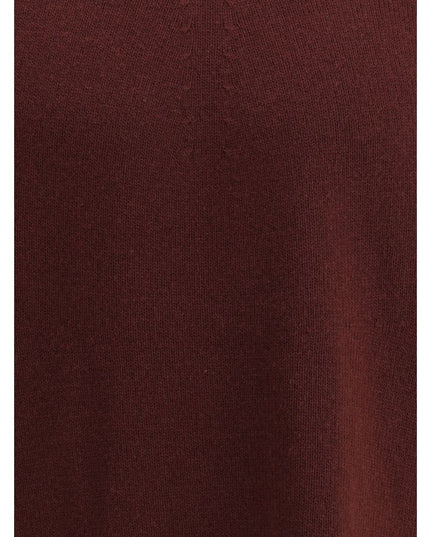 Jil Sander Bordeaux Fleece Wool Sweatshirt