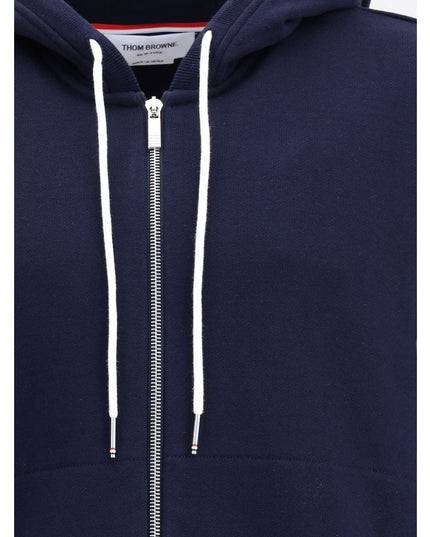 Thom Browne Blue Cotton Sweatshirt