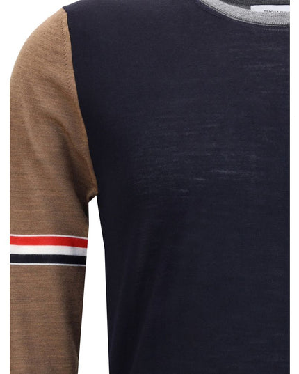 Thom Browne Multicolor Fleece Wool Sweatshirt