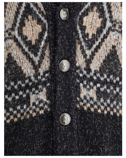 Brunello Cucinelli Black Fleece Wool Sweatshirt