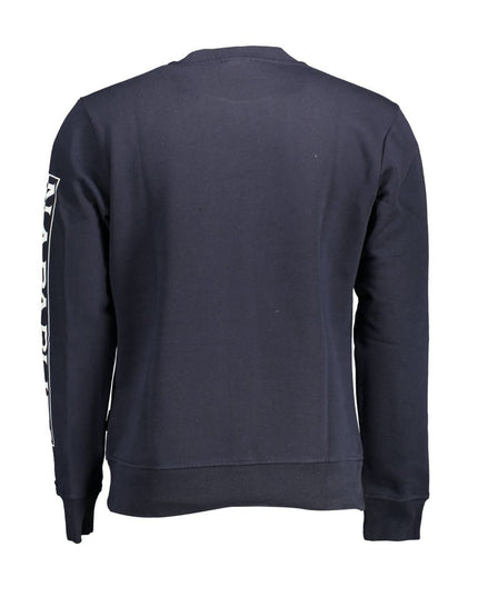 Napapijri Blue Cotton Men Sweater