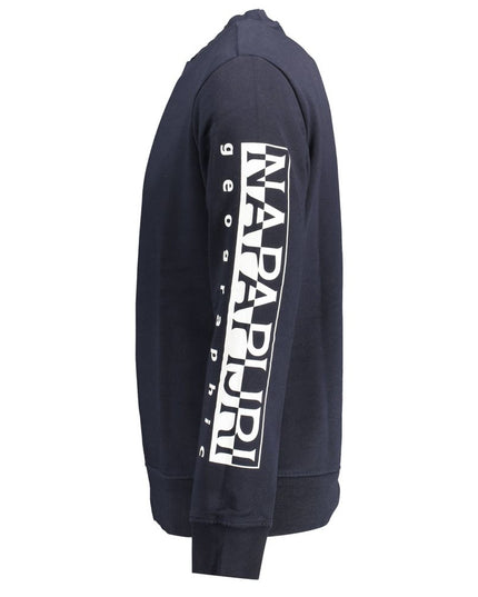 Napapijri Blue Cotton Men Sweater