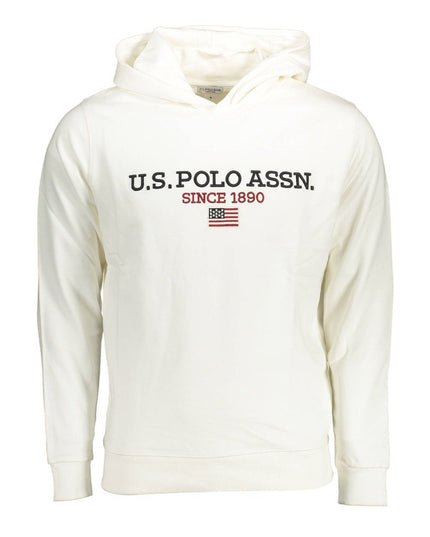 U.S. POLO ASSN. White Cotton Men Sweater