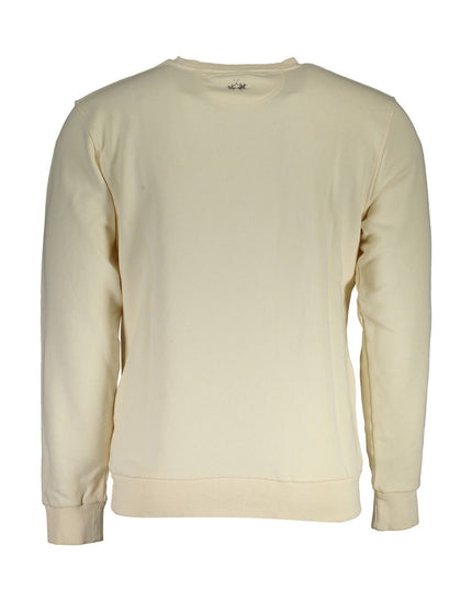 La Martina White Cotton Men Sweater