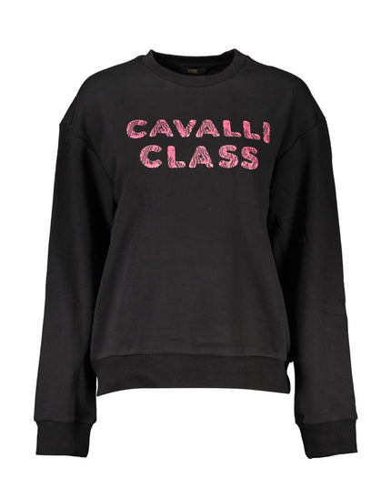 Cavalli Class Black Cotton Women Sweater