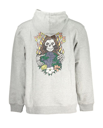 Vans Gray Cotton Men Sweatshirt