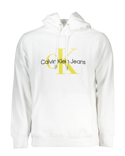 Calvin Klein White Cotton Men Sweater