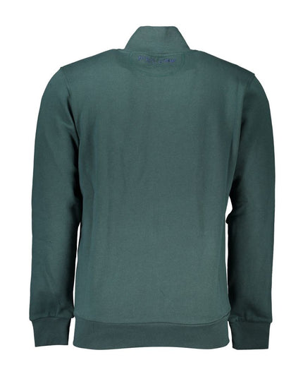 La Martina Green Cotton Men Sweater