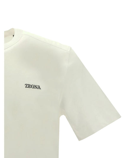 ZEGNA White Cotton T-Shirt
