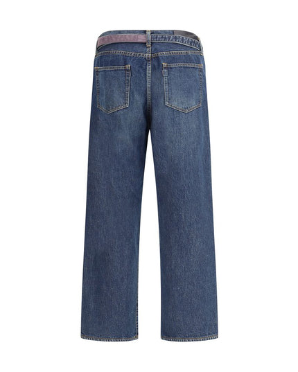 Sacai Blue Cotton Jeans Denim