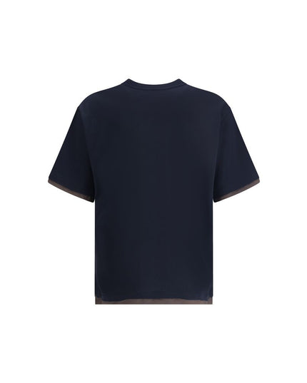 Sacai Black Cotton T-Shirt