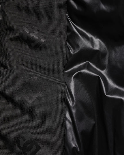 Dolce & Gabbana Black Cargo Windbraker Logo Mania Jacket