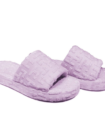 Hinnominate Purple Cotton Women Slipper