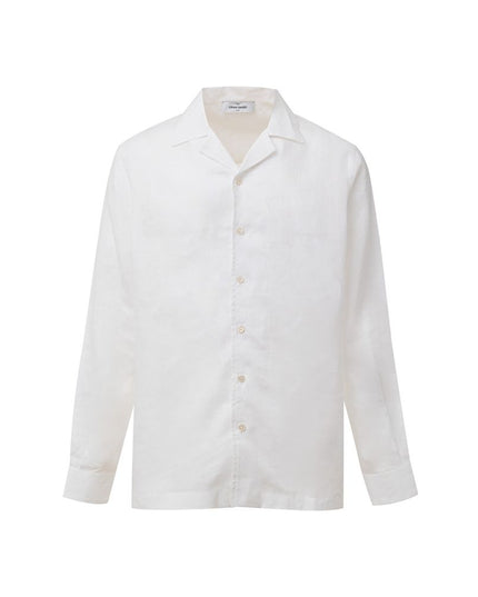 Gran Sasso White Linen Shirt