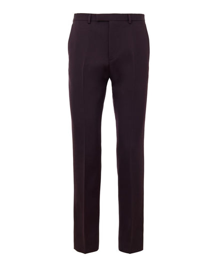 Gucci Bordeaux Wool Dress Pants