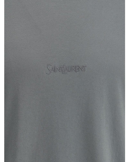Saint Laurent Green Cotton T-Shirt