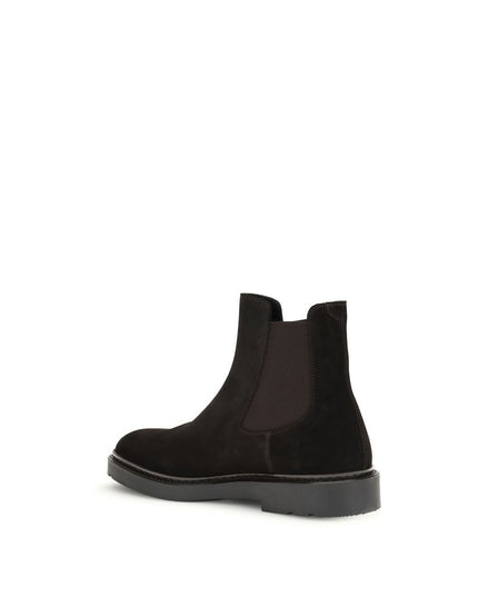 Fratelli Rossetti Black Calf Leather Bos Taurus Chelsea Boots