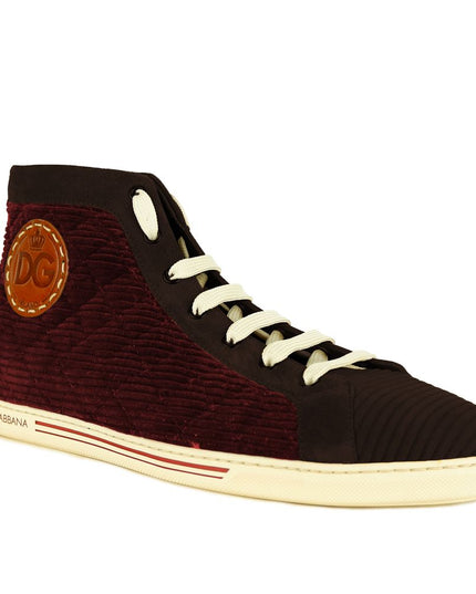 Dolce & Gabbana Red Calfskin Sneaker