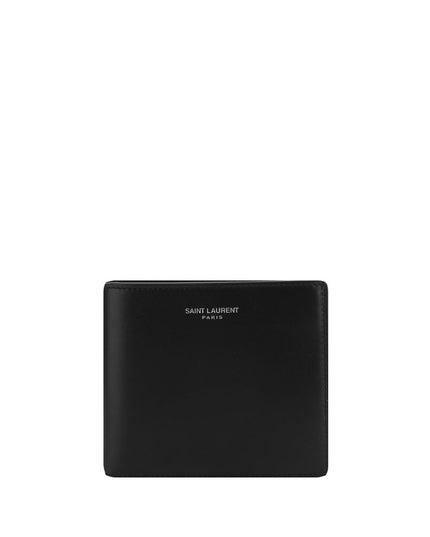 Saint Laurent Black Calf Leather Bos Taurus Wallet