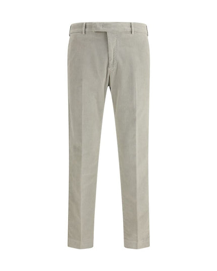 PT Torino Gray Cotton Casual Pants