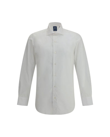 Finamore White Cotton Dress Shirt