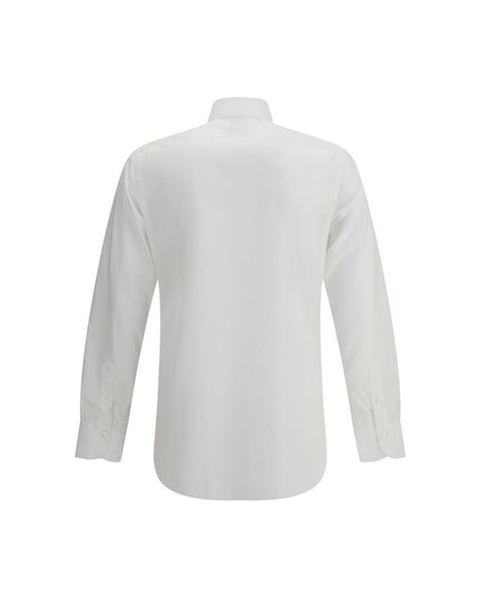 Finamore White Cotton Dress Shirt