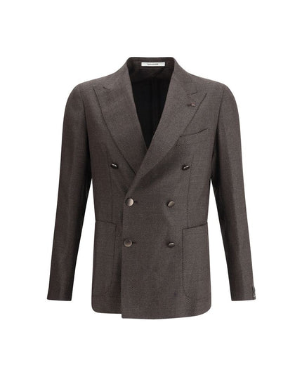 Tagliatore Brown Fleece Wool Clothing