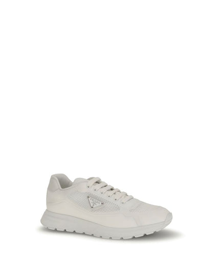 Prada White Rubber Athletic Sneakers