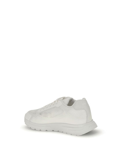 Prada White Rubber Athletic Sneakers