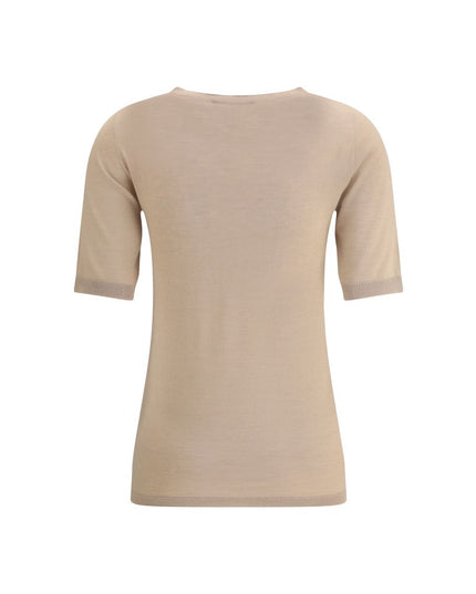 Fabiana Filippi Beige Cashmere T-Shirt