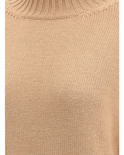 Fabiana Filippi Beige Fleece Wool Sweatshirt