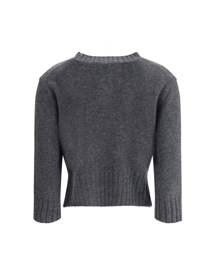 Loulou De Saison Gray Cashmere Sweatshirt