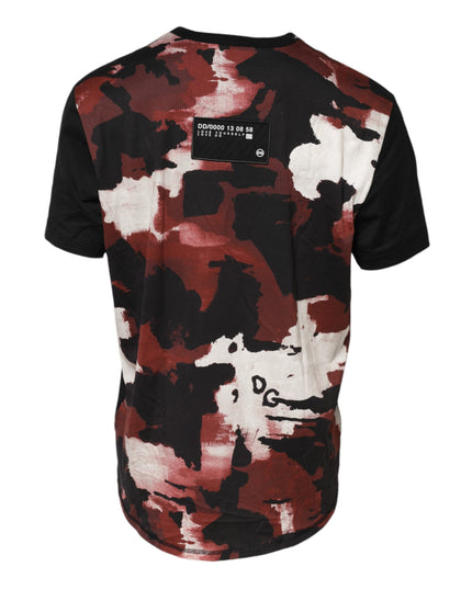 Dolce & Gabbana Multicolor Camouflage Crew Neck T-shirt
